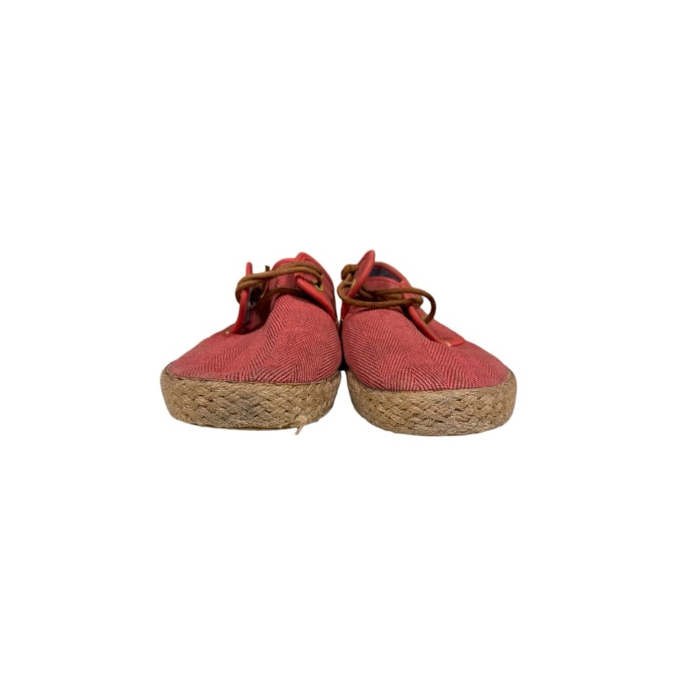 Ted Baker Men's Drilll3 Espadrille Lace-Up Red/Tan Size 10 - Picture 4 of 9